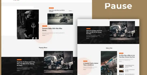Pause – Blog & Magazine Elementor Template Kit