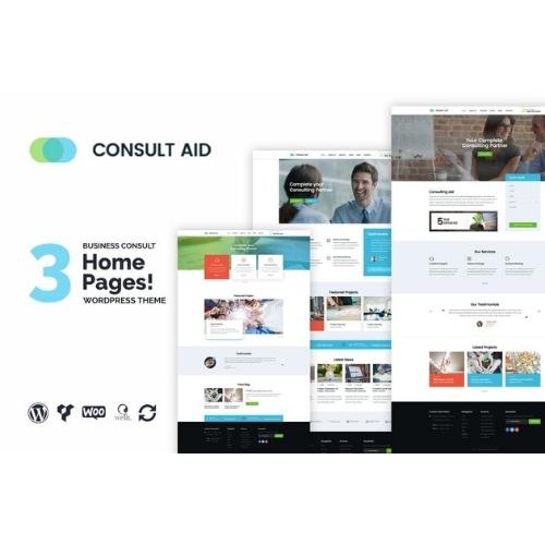 Consult Aid : Business Consulting And Finance WordPress Theme